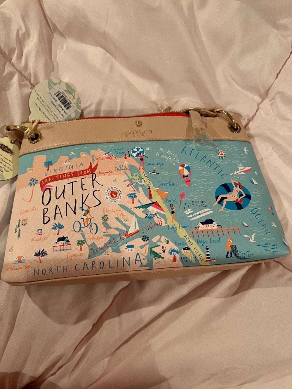 Spartina 449 Greetings from the Outer Banks bag NWT